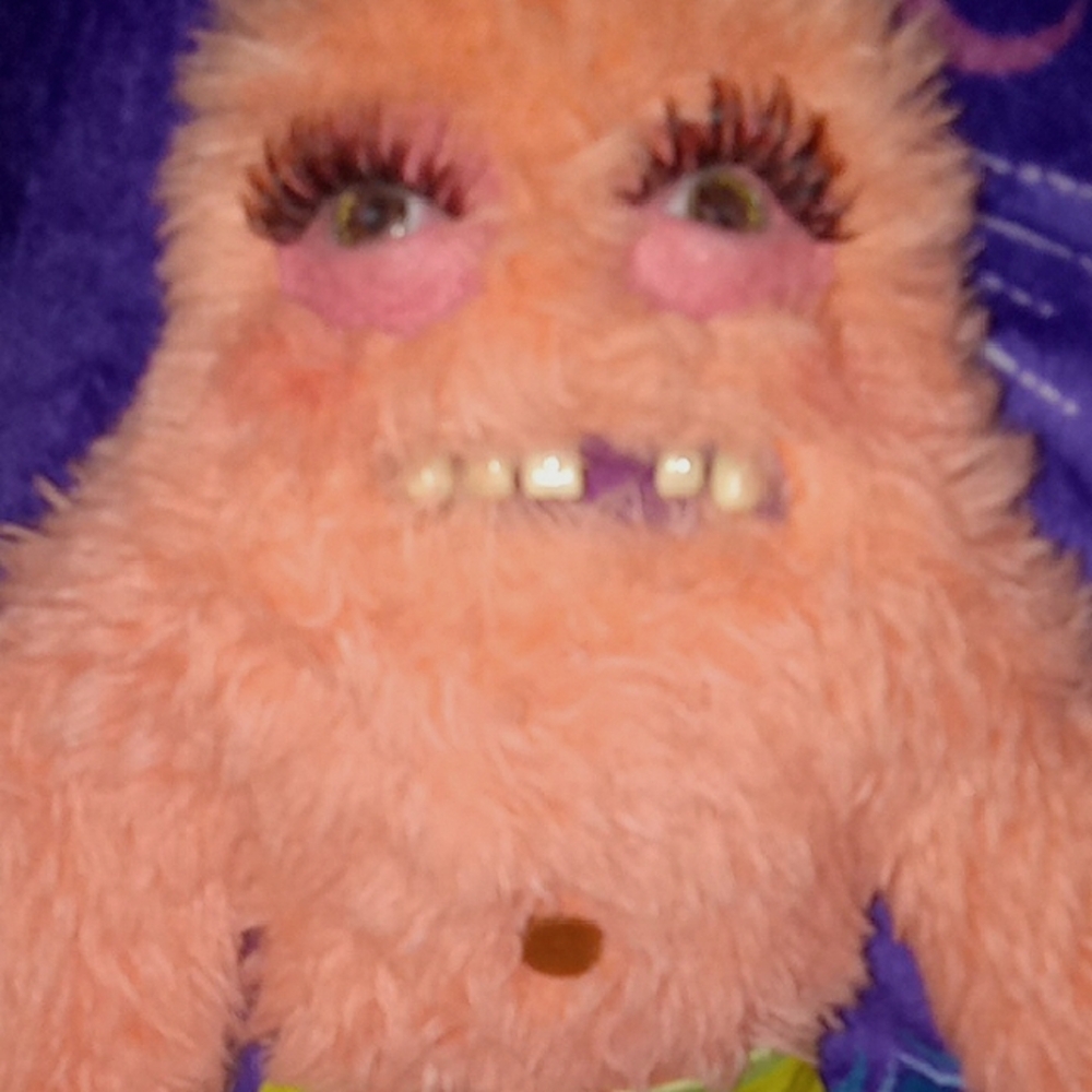 Patrick Star Fuggler Custom Made With Lashes And Tooth Gems